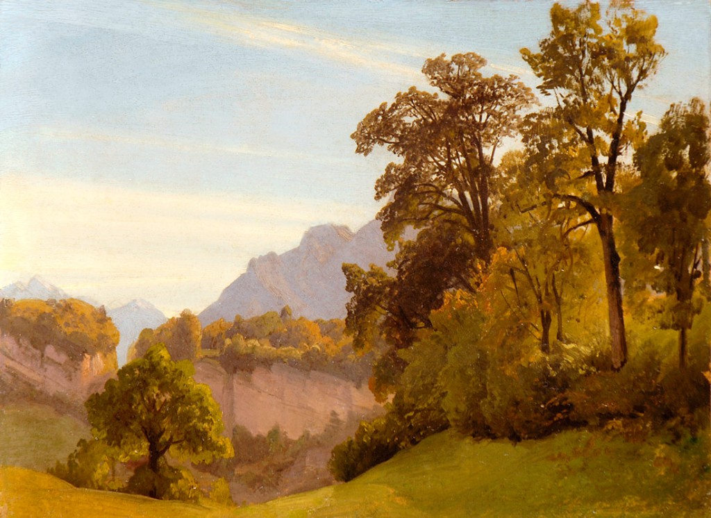 Gemälde "Auf den Moenchsberg (?)"
