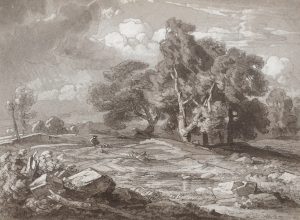 Gemälde "Herannahendes Gewitter"