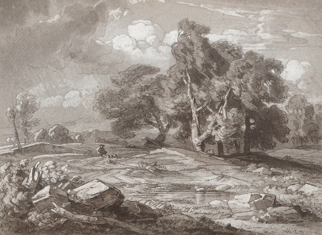Gemälde "Herannahendes Gewitter"