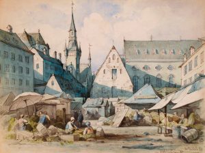 Gemälde "Am Viktualienmarkt"